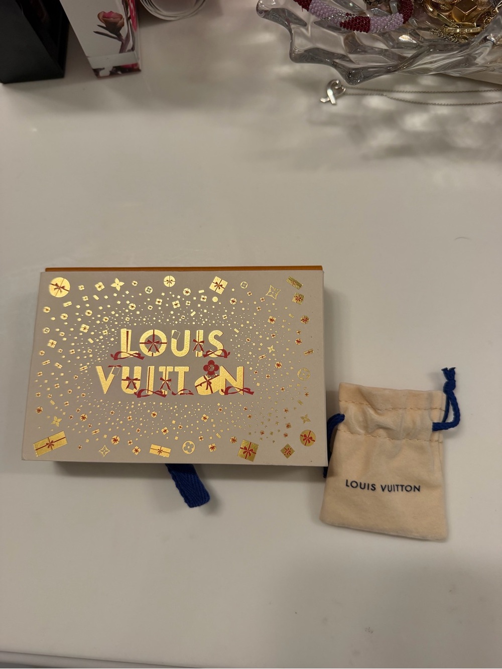 Louis Vuitton box and duster bag